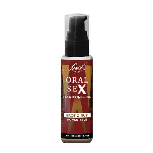Lubricante comestible, Oral Sex 30ml sabor moka, exotic nut, crema irlandesa y cream's lips