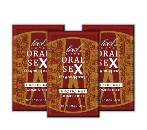 Sabores sexuales intensos, oral y comestible, Erotic nut 5g sabor intenso.