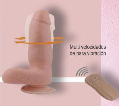 Vibrador autocalentable adherible con control y realista, Average Joe Vibrating Brody the surfer