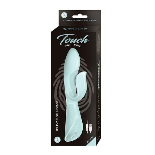 Vibrador con estimulador de clitoris, Touch Me- Vibe Aqua, Vibrador dual recargable