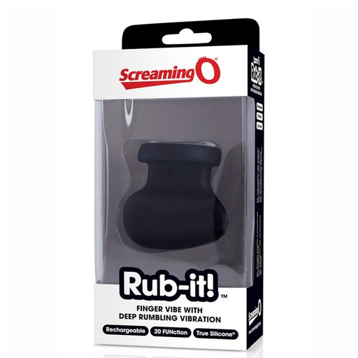 Masajeador recargable Rub-It Finger Vibe With 20 Function Black