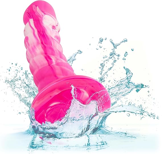 Dildo adherible sensación realista, rosa 14cm Twisted Calexotics