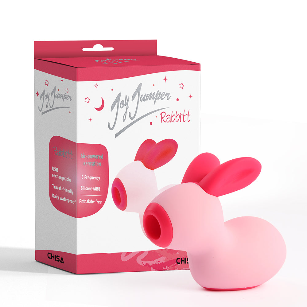 Succionador estimulador de clítoris, Joy Jumper Rabbit, 5 frecuencias, a prueba de agua