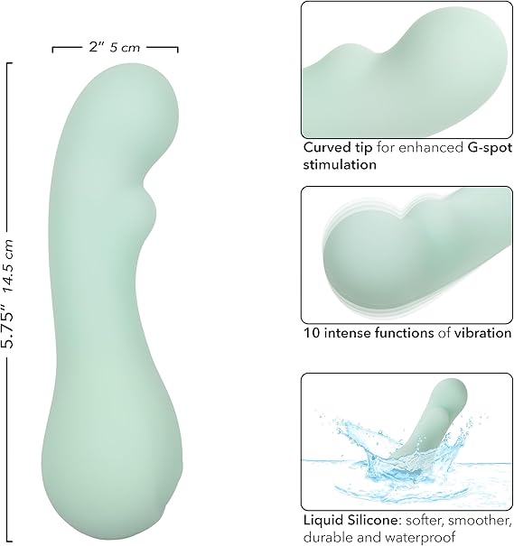 Vibrador de punto G, 10 modos para mujer con acento bulboso y silicona impermeable, Pacifica Bora Bora CalExotics