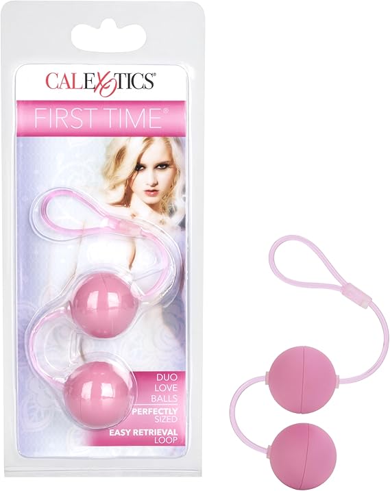 Bolas chinas para principiantes y ejericios Kegel, CalExotics First Time Duo Lover Balls pink