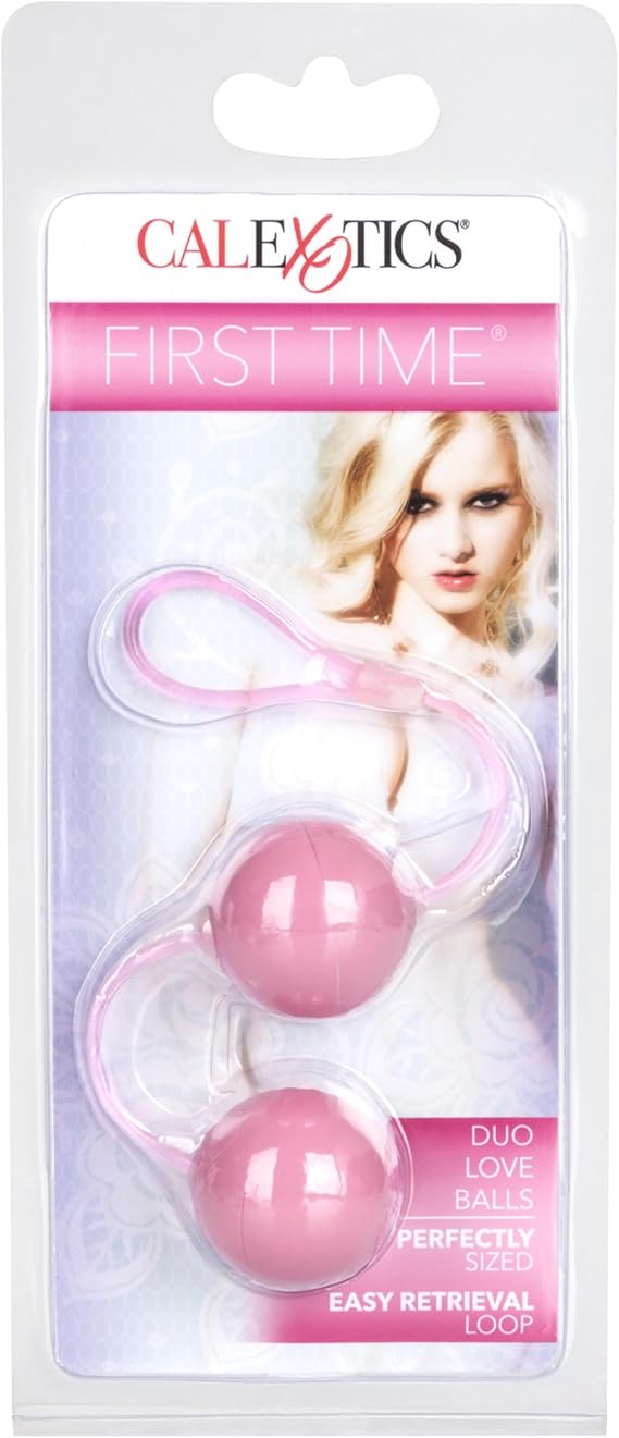 Bolas chinas para principiantes y ejericios Kegel, CalExotics First Time Duo Lover Balls pink