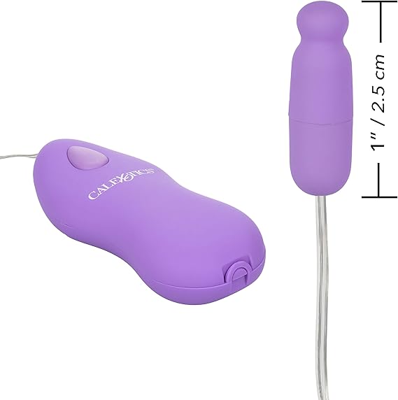 Vibrador de bala microcalentado con vibración potente, morado CalExotics