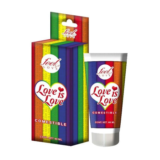 Lubricante comestible a base de agua, Feel Love, Love is love 20ml y 60 ml, algodón de azúcar