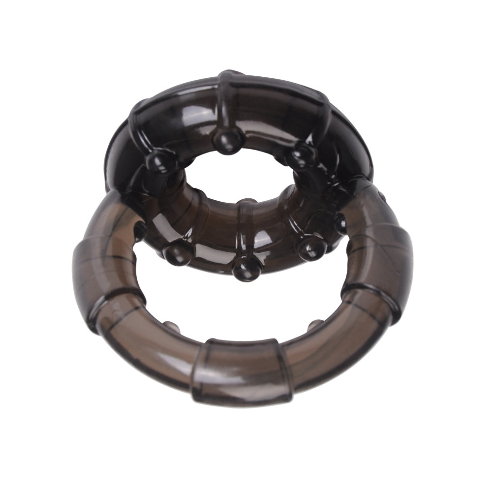 Anillo doble para pene, retardador, mantiene firmeza y estimulación de clítoris Dual Enhancement Ring