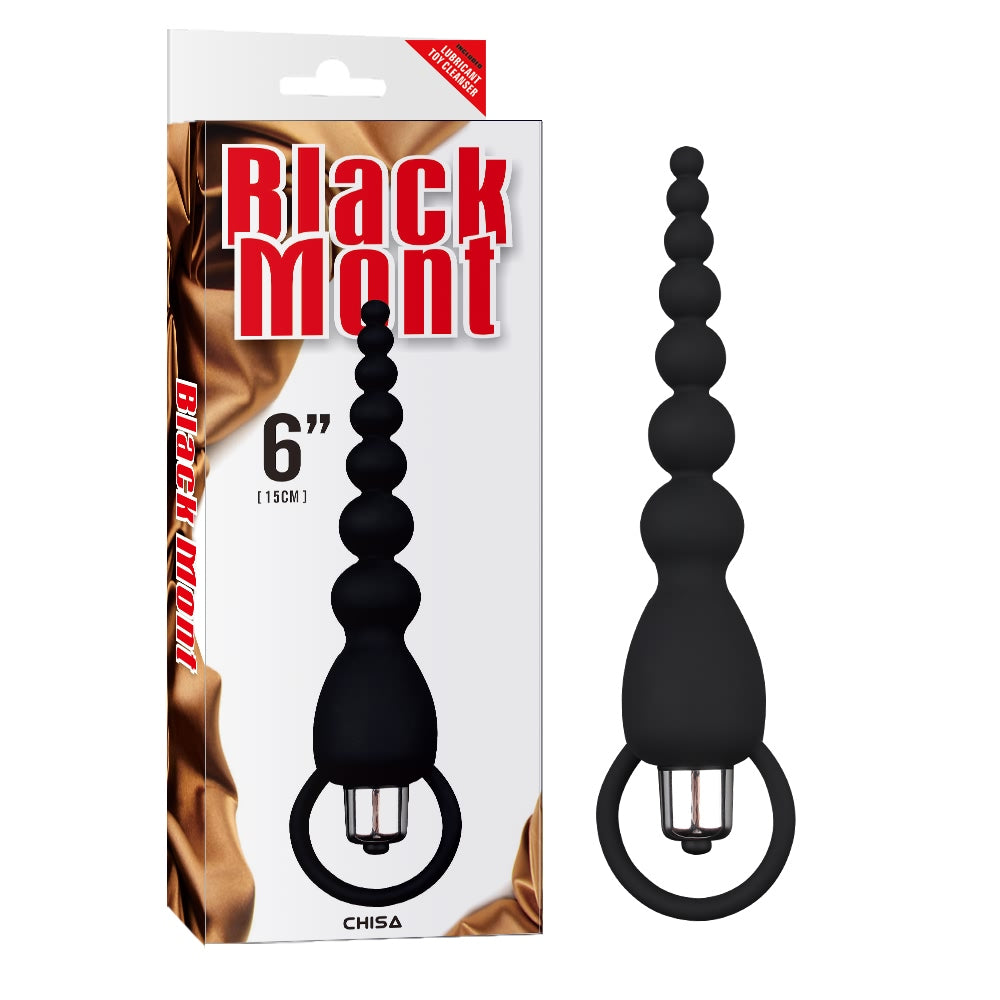 Bolas anales de silicona 15cm, Elite Power Beads Black Mont