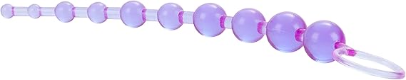 Bolas anales para principiantes, 10 cuentas graduales, x-10 beads purple CalExotics