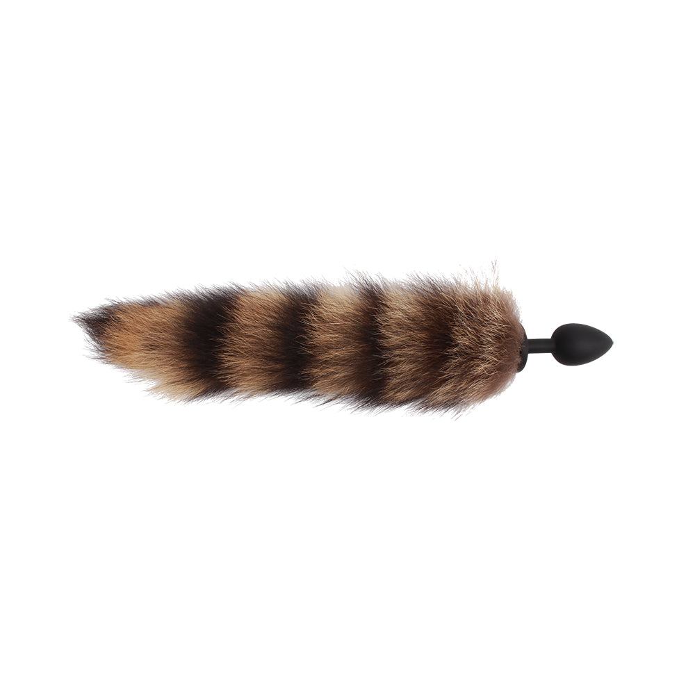 Plug anal con cola de zorro sintética y suave, Foxy Anal Tail Plug Brown