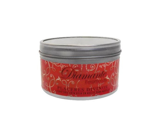 Vela con feromonas para Masaje con cera de soya, Placeres divinos, frutos rojos dura más, 4oz y 8oz