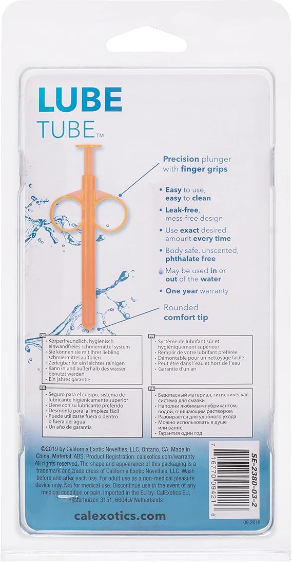 Tubo aplicador de lubricante, para llegar a esas zonas estrechas. Lube Tube Orange CalExotics
