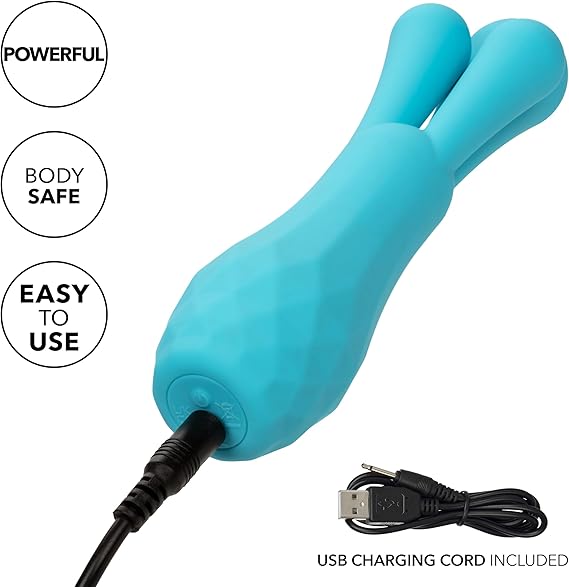 Vibrador y estimulador de clítoris, punto G, Gia Triple Teaser, CalExotics