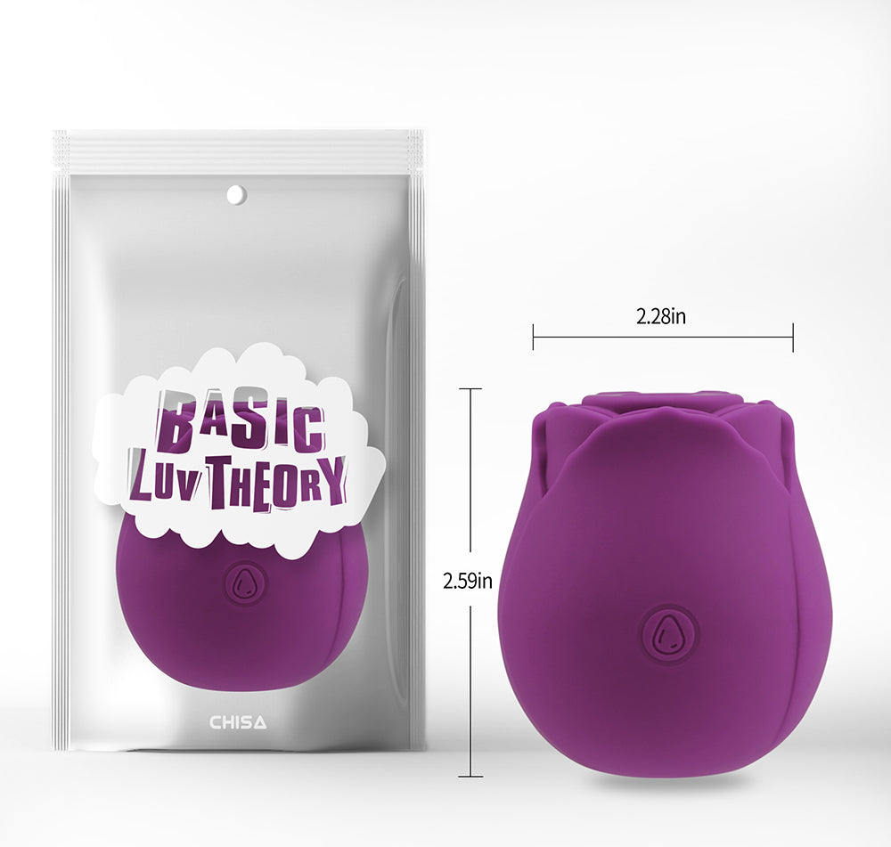 Succionador de clítoris,estimulador, vibrador de succión para mujeres, Basic Luv theory Rosy-Purple