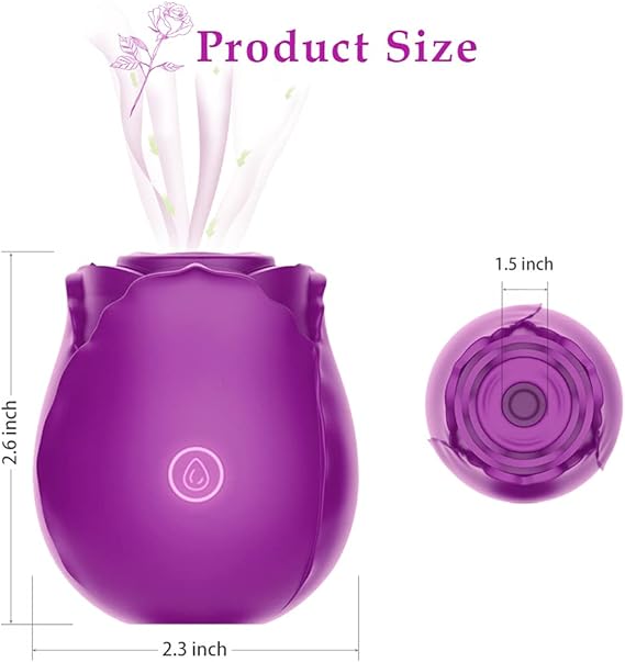 Succionador de clítoris,estimulador, vibrador de succión para mujeres, Basic Luv theory Rosy-Purple