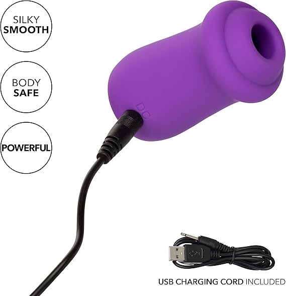 Succionador de clítoris Sugar Rush con estuche discreto, vibrador y estimulador de clítoris, CalExotics