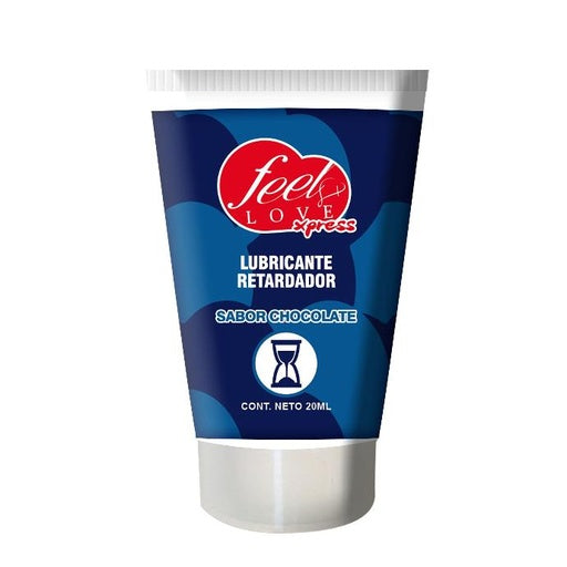 Lubricante retardador comestible, sabor chocolate, vaginal, Feel Love 20ml y 60ml