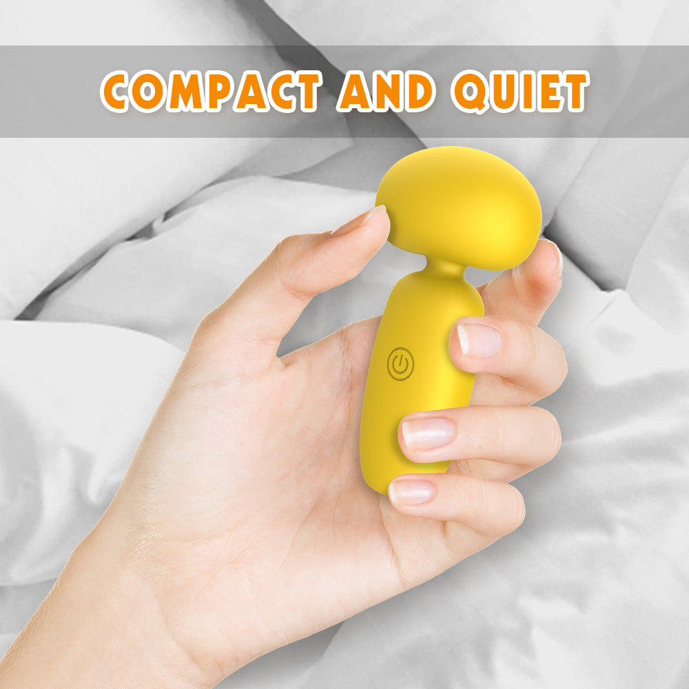 Vibrador y estimulador de clítoris Buster color amarillo, 10 patrones de vibración