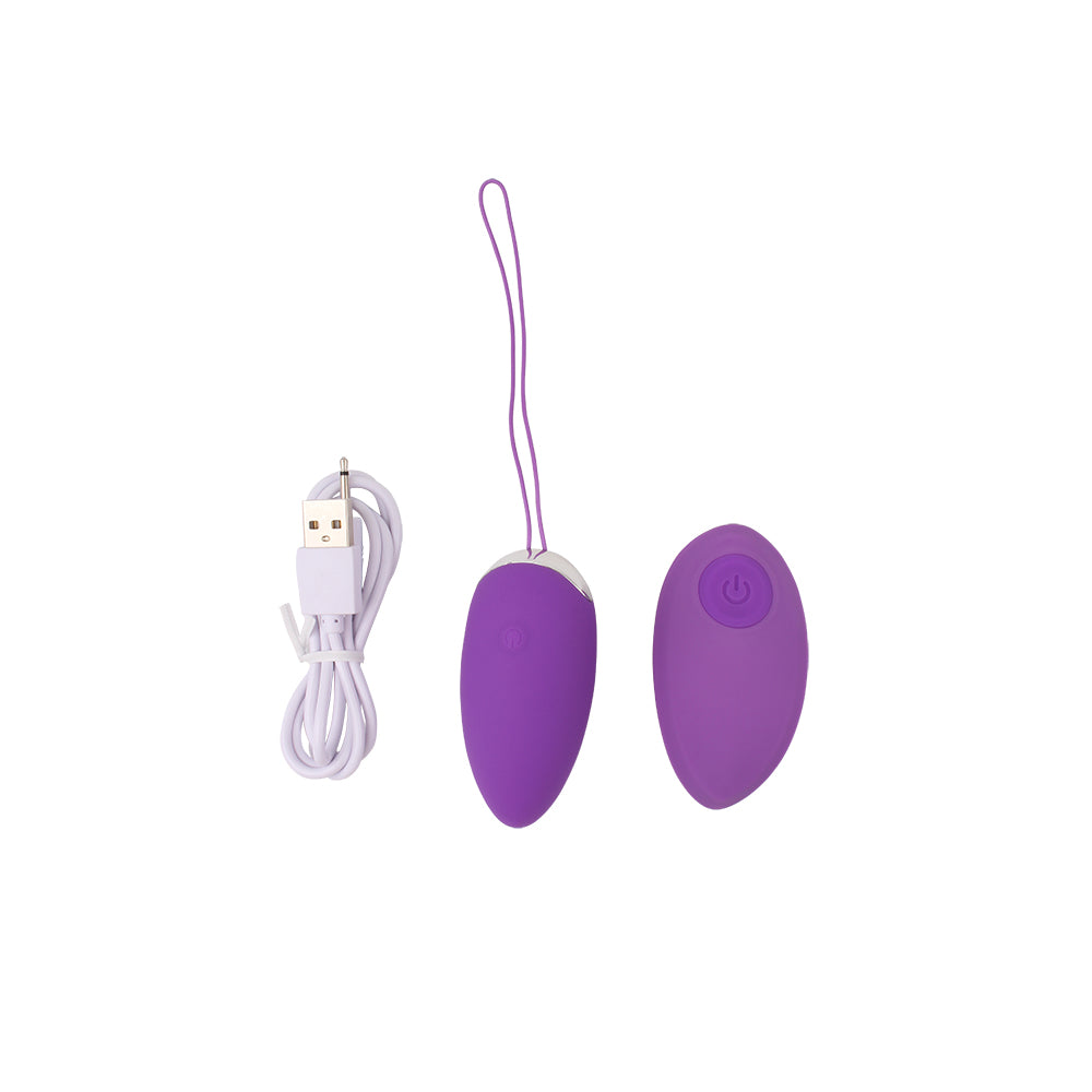 Vibrador de bala a control remoto, Pleasure Kiss Vibrating Bullet-Purple Kegel