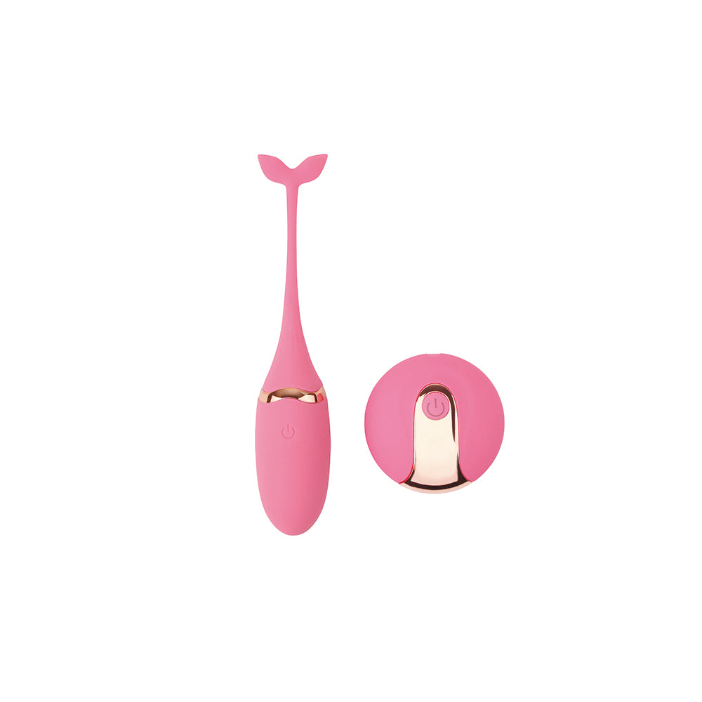 Vibrador bullet en forma de pez a control remoto, Beckoning Beats Bullet Vibrator-Pink