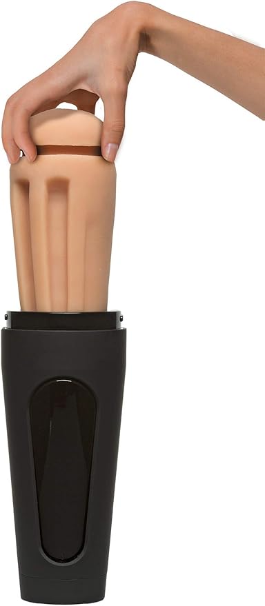 Masturbador masculino con interior texturizado, Mains Queeze endurance trainer strocker pussy