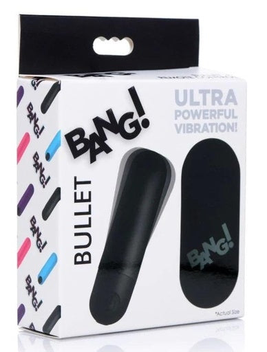 Vibrador a control remoto. Bang! Bullet 3 in, azul, negro, rosa, morado