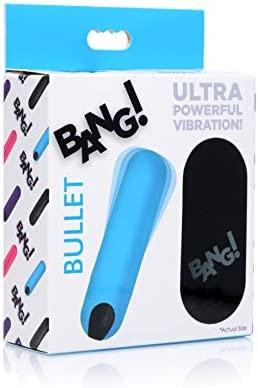 Vibrador a control remoto. Bang! Bullet 3 in, azul, negro, rosa, morado