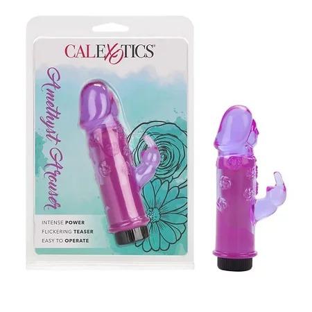 Vibrador y estimulador de clítoris, Amethyst Arouser, Calexotics