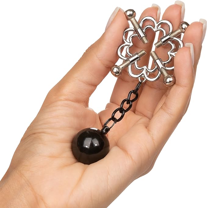 Pezoneras fetiche de 4 puntos ajustables, Nipple Grips 4-NP Press, Calexotics