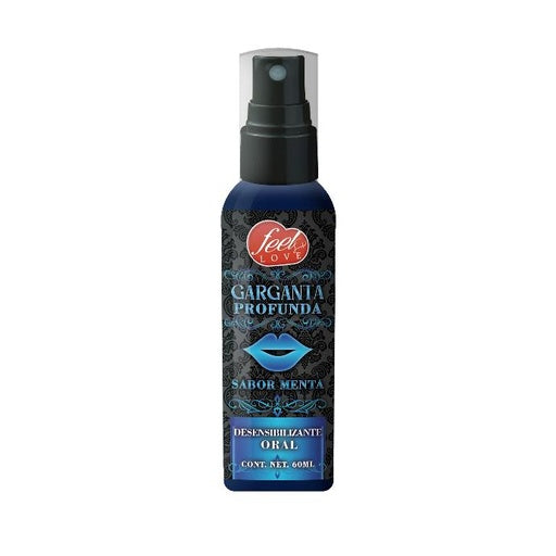 Garganta Profunda 60ml, Spray oral desensibilizante sabor menta
