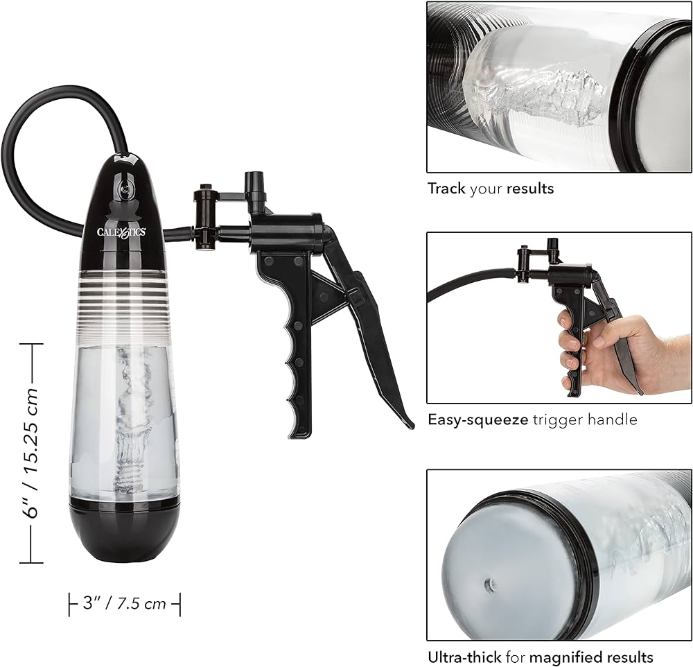 Bomba de pene con funda de silicon, masturbador para hombre transaparente, Optimum Series Magic Pump