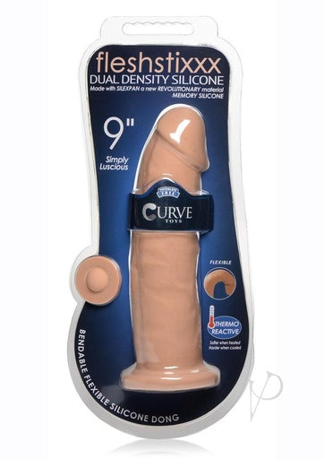 Dildo de silicón Grande y realista 22cm aprox, termoreactivo, Fleshtixxx dual density silicone 9"