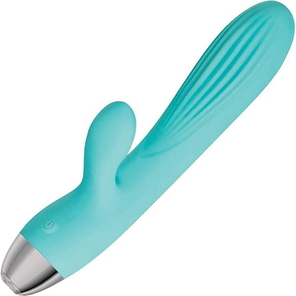 Vibrador con estimulador de clítoris, Adam & Eve masajeador Dual Pulsante recargable