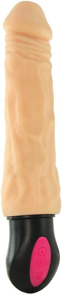 Vibrador realista, multiposición, Natural  Realskin Hot Cock #1-b, 17cm