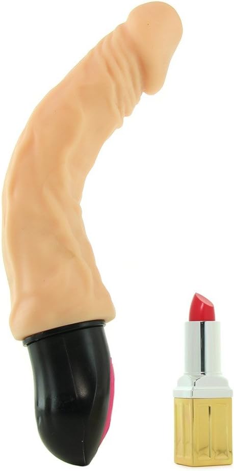 Vibrador realista, multiposición, Natural  Realskin Hot Cock #1-b, 17cm