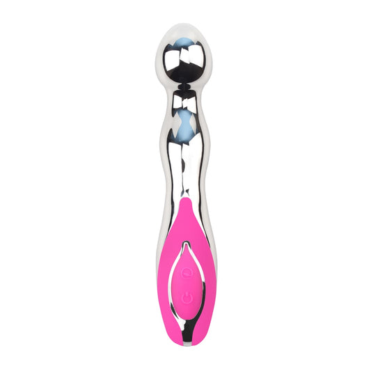 Vibrador Punto G Luz Led Potente, rosa  recargable usb Didi Magic G Wand 18cm