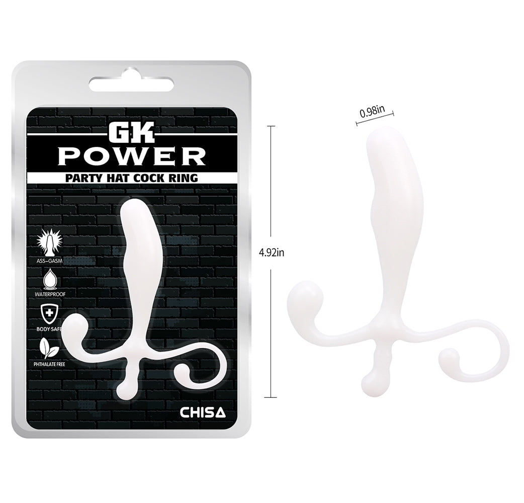 Estimulador Prostático 12,5 x 2,5 cm Blanco para orgasmos intensos, Pro Stimulator white