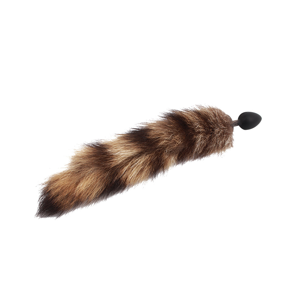 Plug anal con cola de zorro sintética y suave, Foxy Anal Tail Plug Brown