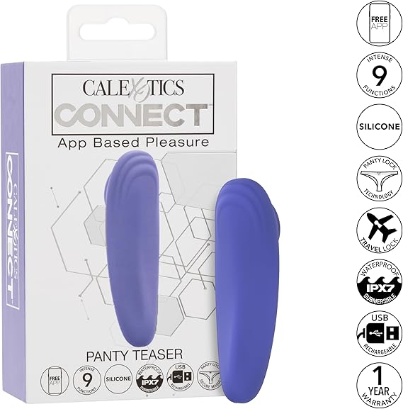 Vibrador para clítoris en Panty, control por App, Connect Panty Teaser, CalExotics