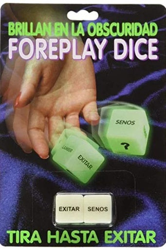 Dados brillan en la oscuridad Foreplay Dice, Juguetes eróticos.