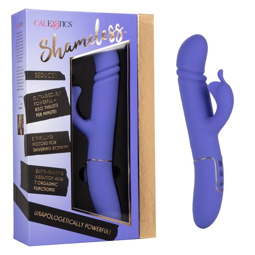 Vibrador con estimulador de clítoris, Shameless seducer purple,7 funciones de vibración