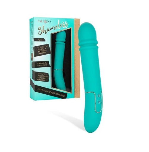 Vibrador diseño ergonómico curveado, placer poderoso con facilidad Shameless flirt Aqua, Calexotics
